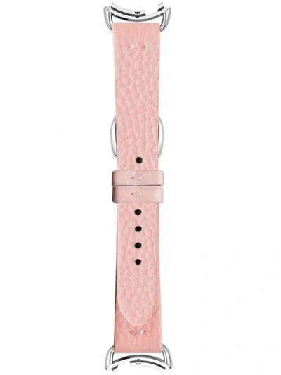Fendi Selleria Rosa Leather Watch Strap, 18mm In Pink