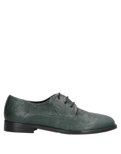 Alexander Hotto Laced Shoes In Dark Green