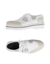 Alberto Guardiani Lace-up Shoes In White