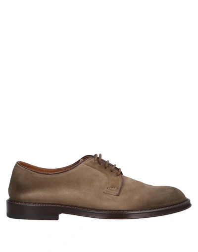 Doucal's Lace-up Shoes In Beige