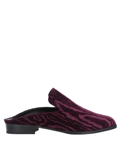 Robert Clergerie Mules And Clogs In Purple