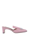 Sergio Rossi Mules In Pink