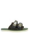 Suicoke Sandals In Military Green