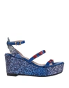 Chiara Ferragni Sandals In Blue