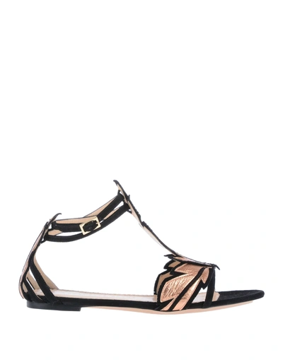 Charlotte Olympia Sandals In Copper