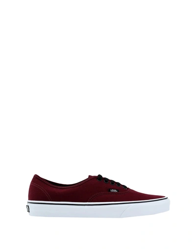 Vans Sneakers In Red