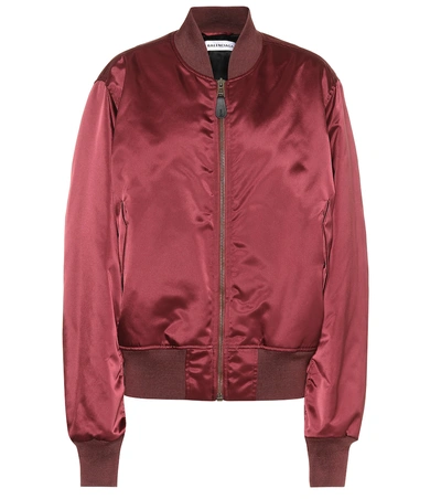 Balenciaga Bomber Jacket In Red
