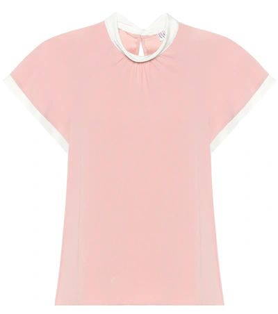 Red Valentino Crêpe Top In Pink