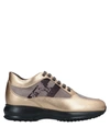 Hogan Sneakers In Gold