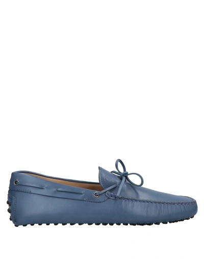 Tod's Loafers In Slate Blue