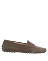 Tod's Loafers In Khaki