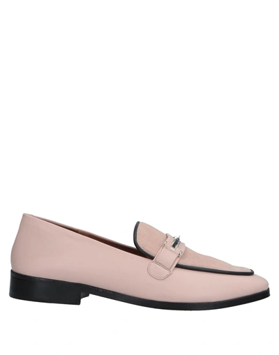 Newbark Loafers In Pale Pink