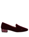 L'autre Chose Loafers In Maroon