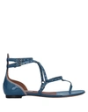 Valentino Garavani Toe Strap Sandals In Pastel Blue