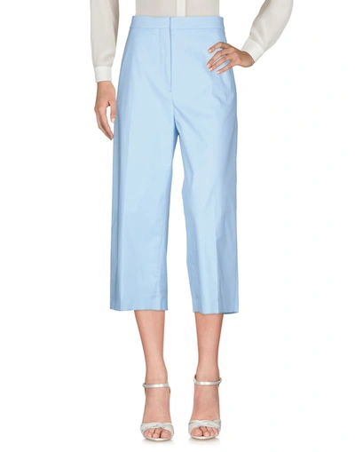 Rochas Cropped Pants & Culottes In Sky Blue