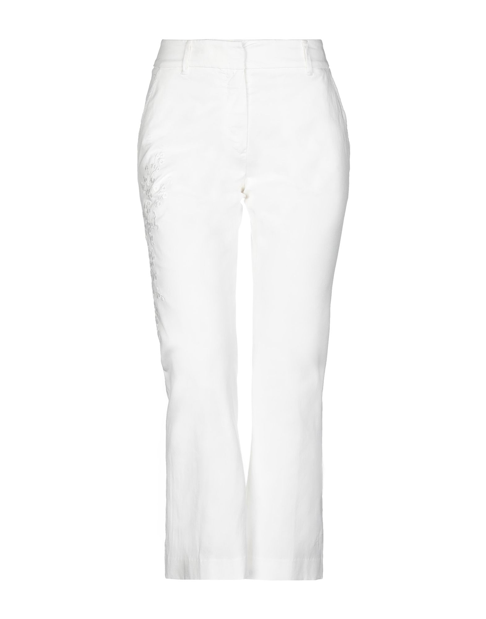 True Royal Cropped Pants & Culottes In White | ModeSens