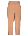 Dondup Cropped Pants In Camel
