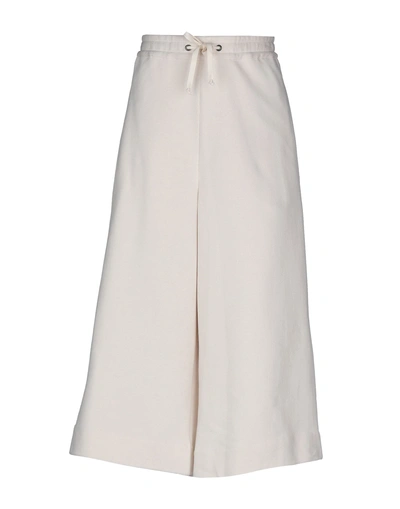 Maison Margiela Cropped Pants & Culottes In Ivory