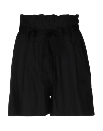 Jucca Woman Shorts & Bermuda Shorts Black Size 2 Cotton