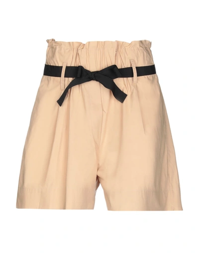 Jucca Woman Shorts & Bermuda Shorts Sand Size 8 Cotton In Beige