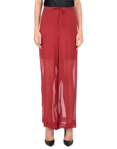 Masnada Pants In Brick Red