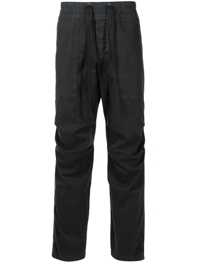 James Perse Vintage Cotton French Terry Sweatpants In Black