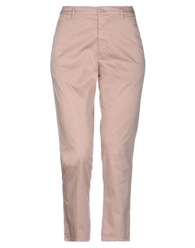 Dondup Casual Pants In Pastel Pink
