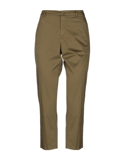 Dondup Casual Pants In Military Green