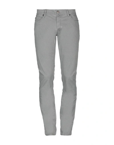 Jeckerson 5-pocket Trousers In Stretch Textured Cotton With Zip With Slim Fit In Grey