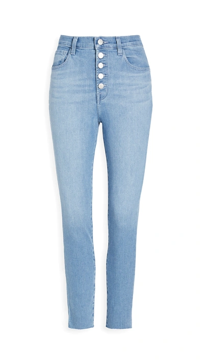 J Brand Lillie High Waist Crop Skinny Jeans In Verity