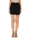 Boutique Moschino Woman Shorts & Bermuda Shorts Black Size 4 Triacetate, Polyester