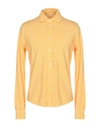 Malo Solid Color Shirt In Apricot