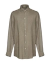 Massimo Alba Shirts In Khaki