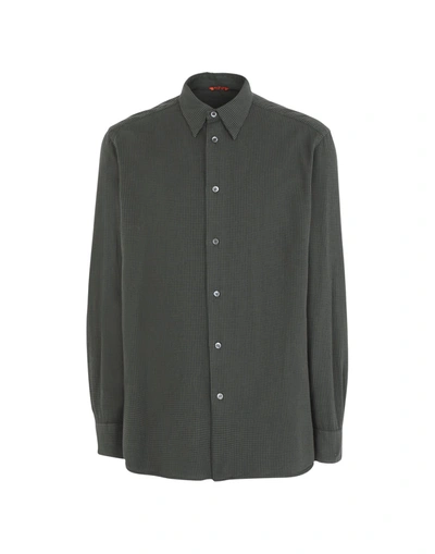 Barena Venezia Coppi Trasto' Classic Cotton Shirt In Dark Green