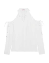 Cushnie Et Ochs Solid Color Shirts & Blouses In White