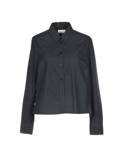 Band Of Outsiders Solid Color Shirts & Blouses In Black
