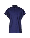 Helmut Lang Solid Color Shirt In Dark Blue