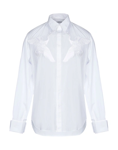 Umit Benan Solid Color Shirt In White