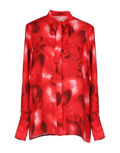 Valentino Patterned Shirts & Blouses In Red