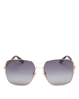 givenchy 58mm square sunglasses