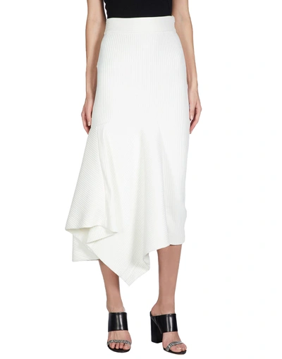 Wanda Nylon Midi Skirts In White