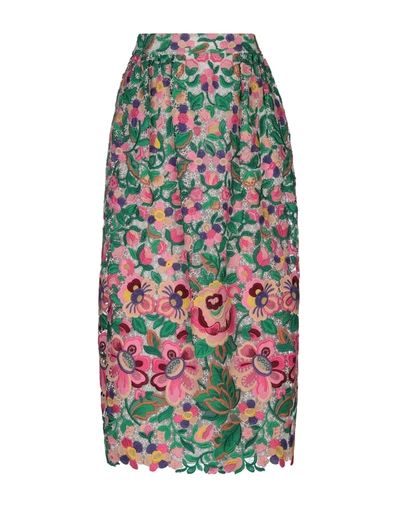 Valentino 3/4 Length Skirts In Green
