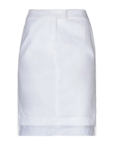 Fay Knee Length Skirt In White