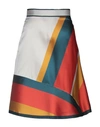 Ostwald Helgason Knee Length Skirt In Slate Blue