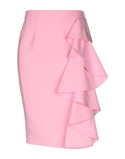 Moschino Knee Length Skirts In Pink