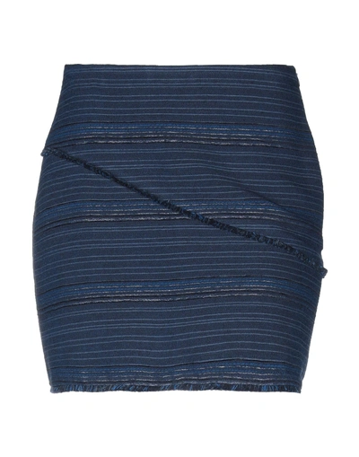 Sandro Mini Skirts In Dark Blue