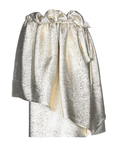 Stella Mccartney Mini Skirts In Gold