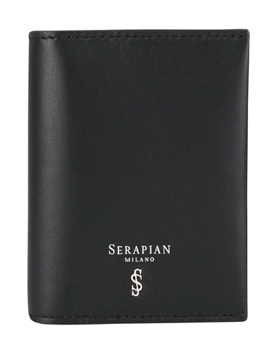Serapian Checkbook Holder In Black