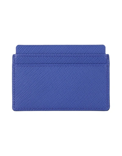 Smythson Document Holders In Bright Blue