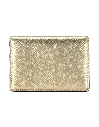 Smythson Wallet In Gold